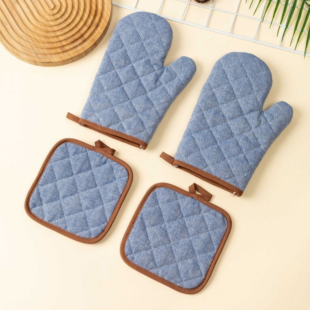 Kitchen Baking Gloves - 2 пары термостойких утолщенных перчаток для
