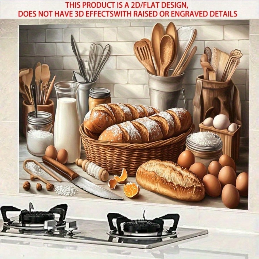 Kitchen Baking Cabinet - 2D Самоклеящаяся ПВХ наклейка на стену