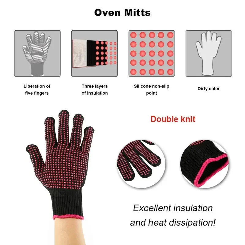 1 пара нескользящих силиконовы – обзор и цена Kitchen Baking Gloves