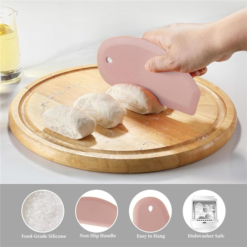 ABAH-Силиконовый скребок для м – обзор и цена Dough Scraper Curved