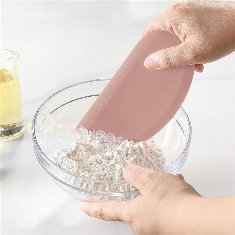 ABAH-Силиконовый скребок для м – обзор и цена Dough Scraper Curved