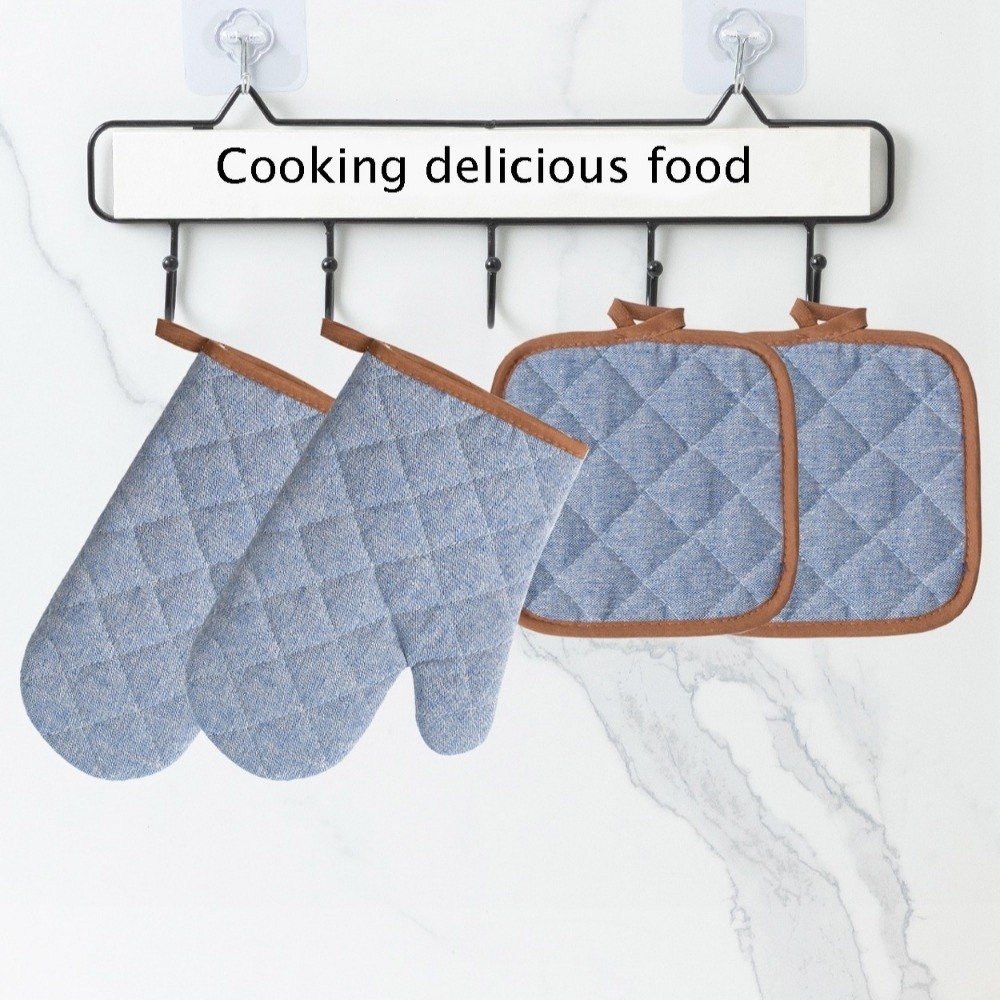 2 пары термостойких утолщенных – обзор и цена Kitchen Baking Gloves
