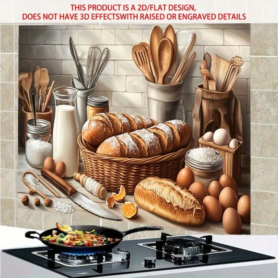 2D Самоклеящаяся ПВХ наклейка  – обзор и цена Kitchen Baking Cabinet